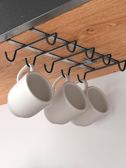 metaltex Grey My-Mug Lava Mug Rack & Kitchen Roll Holder Set - Image 3 of 5