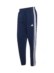 Blå - adidas Essentials 3-Striber fleecetilspidsede joggingbukser med manchetter - Billede 6 af 6