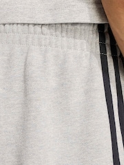 Harmaa - adidas Essentials 3-Stripes French Terry Shorts - Kuva 5 / 6