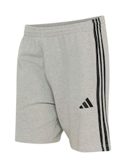 Harmaa - adidas Essentials 3-Stripes French Terry Shorts - Kuva 6 / 6