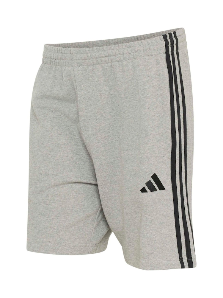 Harmaa - adidas Essentials 3-Stripes French Terry Shorts - Kuva 6 / 6