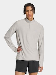 Grå - adidas Adi365 Running Iconic Half Zip Genser - Bilde 1 av 7