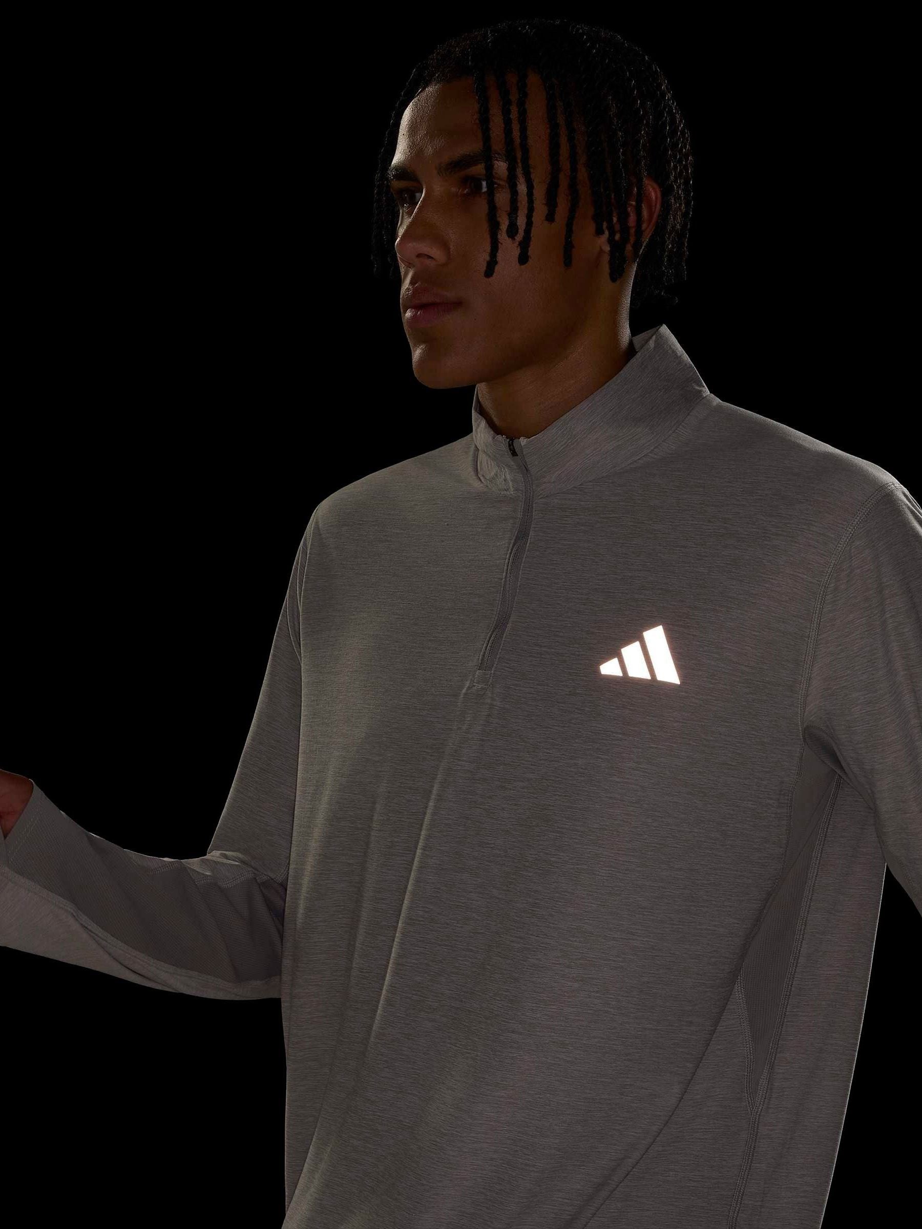 Comprar Cinza - adidas Adi365 Running Iconic Half Zip Sweat top