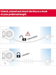 metaltex Grey Skomer Retractable Clothes Line - Image 3 of 4