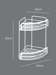 metaltex Black Origin 2 Tier Corner Shelf - Image 3 of 4