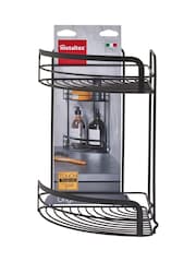 metaltex Black Origin 2 Tier Corner Shelf - Image 4 of 4