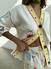 Crema claro - Never Fully Dressed Mystical Martha Cardigan - Imagen 3 de 6