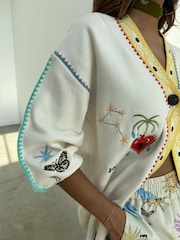 Crema claro - Never Fully Dressed Mystical Martha Cardigan - Imagen 5 de 6