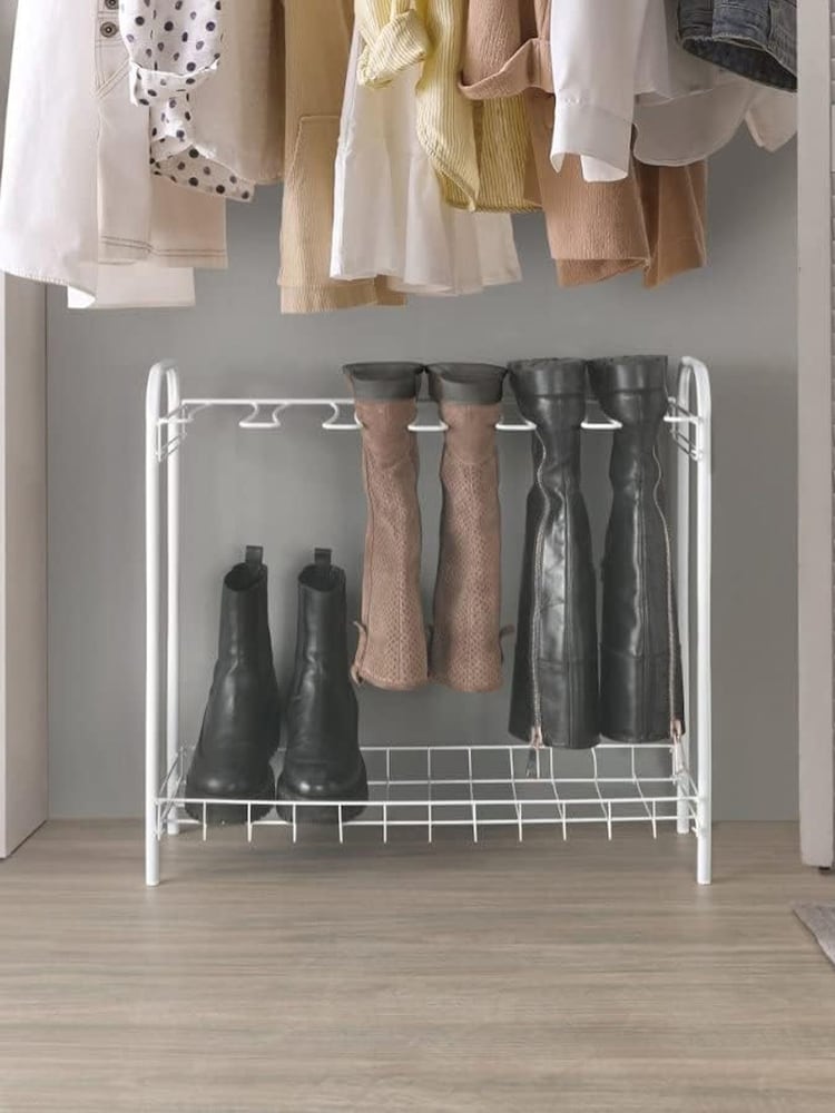 metaltex White Boot Rack 3 Pair - Image 1 of 3