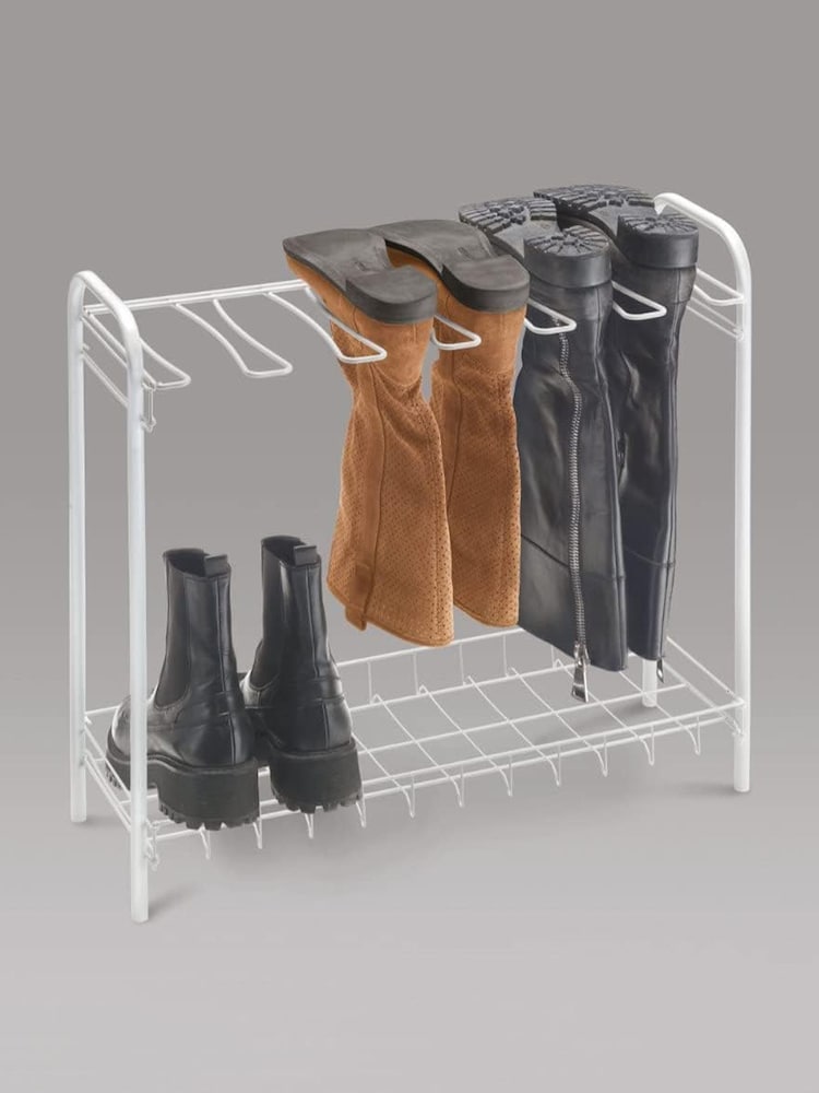 metaltex White Boot Rack 3 Pair - Image 2 of 3
