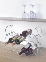 metaltex Silver Wine Bar Stackable Rack - Image 1 of 4