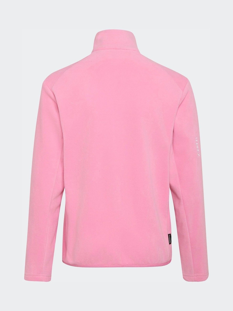 adidas Terrex Pink Zip Through Fleece - Image 2 of 5