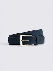 MOSS Blue Classic Suede Belt - Image 1 of 1