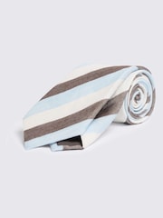 MOSS Blue Italian Stripe Tie - Image 1 of 2