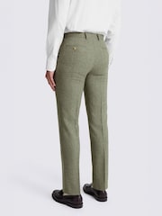 MOSS Green Tailored Fit Herringbone Suit Trousers - Image 2 of 3
