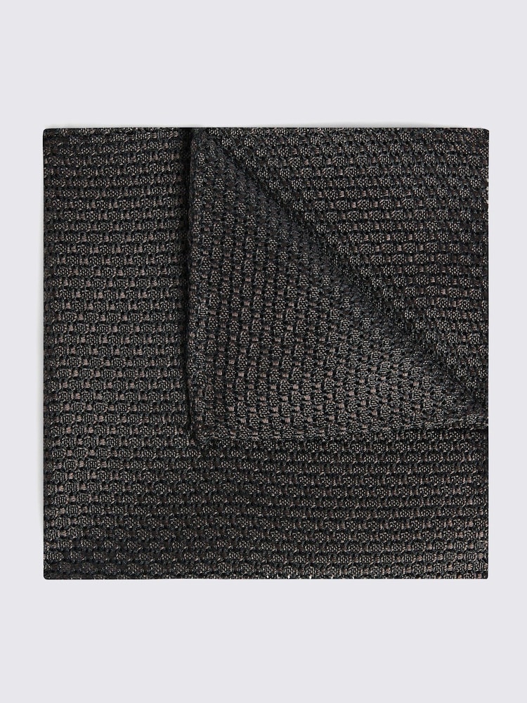MOSS Brown Italian Grenadine Pocket Square - Image 1 of 3
