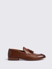 MOSS Brown Highgate Tassel Loafers - Image 1 of 4