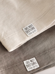 Brown/Cream Check Woven Bottom Pyjamas Set 2 Pack (9mths-12yrs) - Image 6 of 7