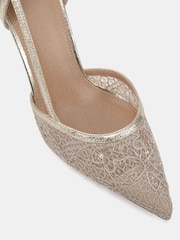 Novo Gold Ideal Point Two Part Stiletto Courts - Image 6 of 6