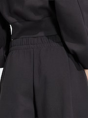 adidas Black Essentials Contemporary Fleece Barrel Leg Joggers - Image 4 of 5