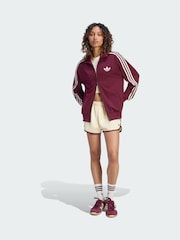 adidas Originals Maroon Red Firebird Loose Track Top - Image 3 of 5