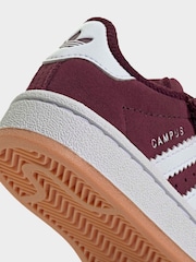 adidas Originals Maroon Campus 00s Comfort Closure Elastic Lace Infant Trainers - Image 10 of 10