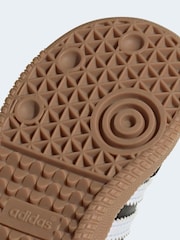 adidas Originals Black Flower Embroidered Infant Samba Trainers - Image 10 of 10
