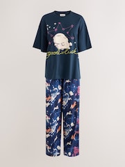Cath Kidston Navy Starlight Dogs Pyjamas Set - Image 13 of 13