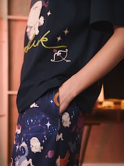 Cath Kidston Navy Starlight Dogs Pyjamas Set - Image 6 of 13