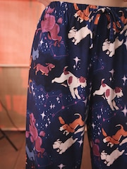 Cath Kidston Navy Starlight Dogs Pyjamas Set - Image 8 of 13