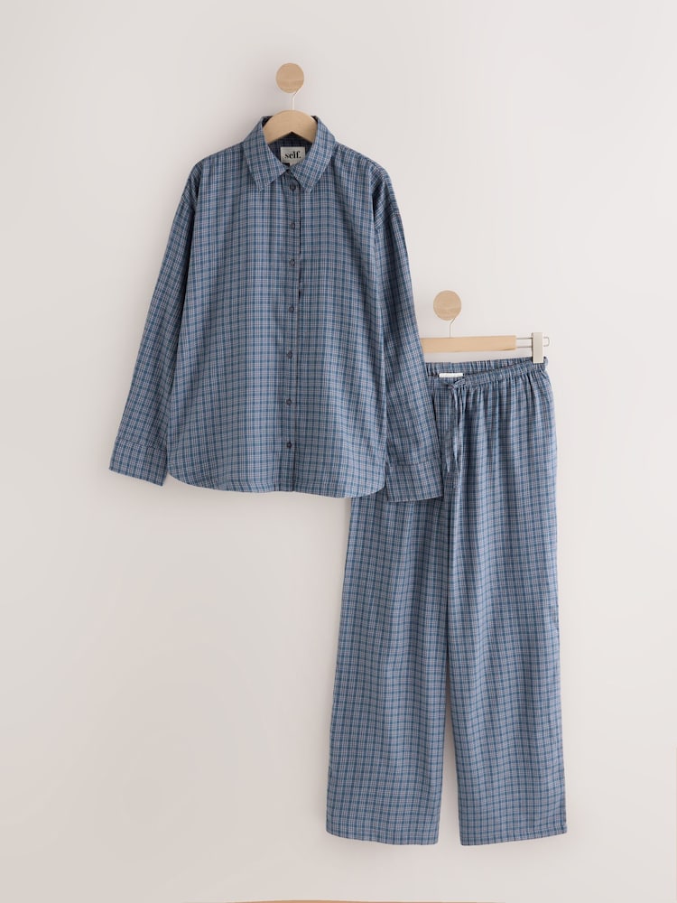 self. Shirt & Trouser Pyjamas Set - Imaginea 1 din 4 self. Shirt & Trouser Pyjamas Set - Imaginea 1 din 4