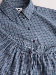 self. Blue Check Shirt & Trouser Pyjamas Set - Image 6 of 8