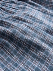 self. Blue Check Shirt & Trouser Pyjamas Set - Image 8 of 8
