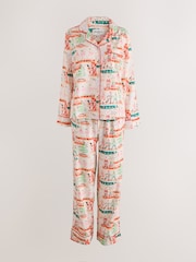 Cath Kidston Ecru Nutcracker Theatre Christmas Button Through Pyjamas - Image 11 of 16