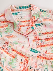 Cath Kidston Ecru Nutcracker Theatre Christmas Button Through Pyjamas - Image 12 of 16