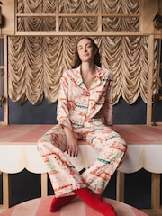 Cath Kidston Ecru Nutcracker Theatre Christmas Button Through Pyjamas - Image 3 of 16