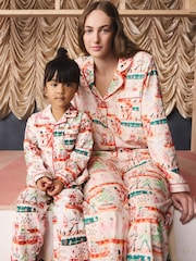 Cath Kidston Ecru Nutcracker Theatre Christmas Button Through Pyjamas - Image 5 of 16
