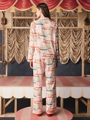 Cath Kidston Ecru Nutcracker Theatre Christmas Button Through Pyjamas - Image 8 of 16