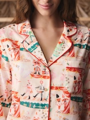 Cath Kidston Ecru Nutcracker Theatre Christmas Button Through Pyjamas - Image 9 of 16