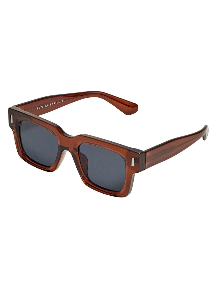 Lunettes de soleil Estella Bartlett Rio marron translucide - Image 4 de 4