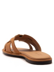 Off The Hook Heath Leather Slip-On Flat Mule Sandals - Slika 3 od 6