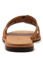 Off The Hook Heath Leather Slip-On Flat Mule Sandals - Slika 5 od 6