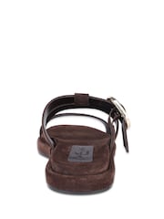 Off The Hook Anete ruskindssandaler med spænderem og læder - Billede 5 af 6