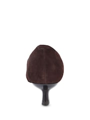 Off The Hook Tilly Suede Pointed Toe Kitten Heel Court Shoes - Bild 5 von 6