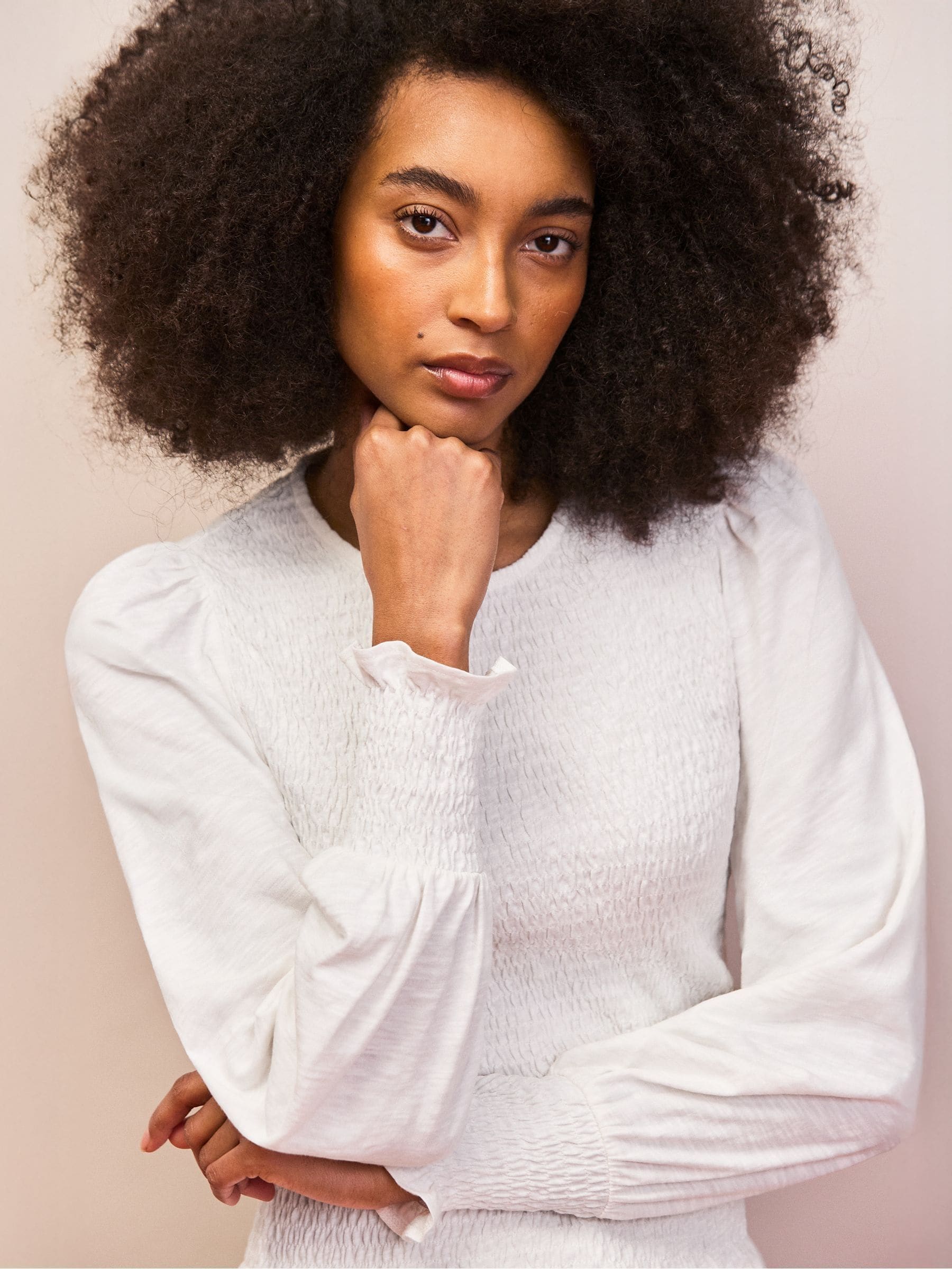 トップス andmarryribbononeshouldertops Buy Ro&Zo White Slub Jersey Shirred Top from the Next UK online shop