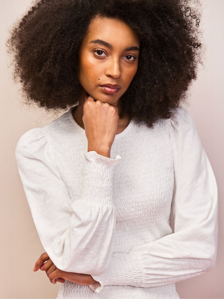 Ro&Zo חולצת ג'רזי במרקם לא אחיד עם כיווצים - תמונה 1 מתוך 5