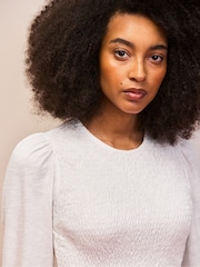 Ro&Zo חולצת ג'רזי במרקם לא אחיד עם כיווצים - תמונה 4 מתוך 5