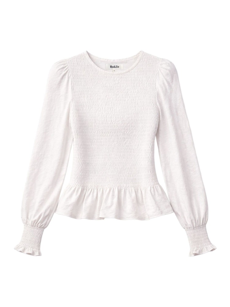 Ro&Zo חולצת ג'רזי במרקם לא אחיד עם כיווצים - תמונה 5 מתוך 5