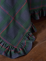 Green/Navy Tartan Check Cotton Table Cloth - Image 3 of 4