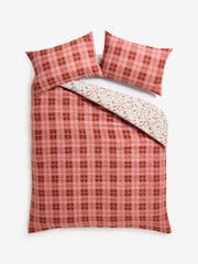 Laura Ashley Red Christmas Astley Floral Brushed Cotton Duvet Cover and Pillowcase Set - Image 6 of 7